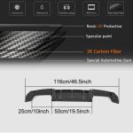 BMW 2 Series F87 M2 M2C Coupe 2016-2020 Rear Bumper Diffuser Carbon Fiber