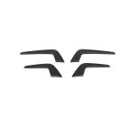Audi RS4 Sedan 2021-2024 Front Bumper Splitters Dry Carbon Fiber
