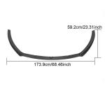 Volkswagen VW CC Sedan 2013-2018 Front Bumper Lip Carbon Fiber