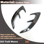 Carbon Fiber Rear Bumper Spoiler Air Vent Trim Compatible with Mercedes Benz W217 C217 S63 AMG 2018-2023 Side Canard Car Body Kits Accessories