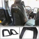 Tesla Model Y 2020+ Racing Seat Back Cover Dry Carbon Fiber
