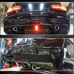 Carbon Fiber Rear Bumper Diffuser Lip for BMW 3 Series F30 M Sport 2012-2018 With brake light