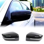 Mirror Cover fits for BMW 5 Series G30 520i 530i 540i M550i Sedan 2017-2019 Gloss Black ABS Replacement Rearview Side Rearview Mirror Caps Car Exterior Outside Shell (For LHD)