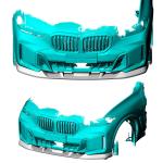 BMW G05 X5 LCI M-Sport 3D Style Carbon Fiber Front Bumper Lip 2023–2024