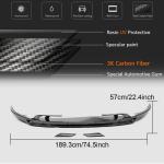 Porsche Cayenne 2018-2021 Front Bumper Lip Carbon Fiber