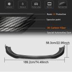 Mercedes Benz W222 S63 S65 AMG Facelift 2018-2021 Front Bumper Lip Carbon Fiber