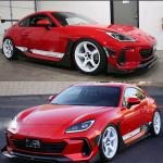 Subaru BRZ 2021-2023 Front Splitters Canards Fins Trims Carbon Fiber