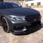 BMW 7 Series G11 G12 M Sport 2015-2019 Front Bumper Lip Carbon Fiber