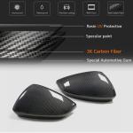 Audi A3 Sline S3 RS3 8Y Sedan 2021UP Mirror Cover Caps LHD Carbon Fiber