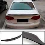 Audi A4 B8 Base Sedan Pre-facelift 2009-2012 Rear Trunk Spoiler Carbon Fiber