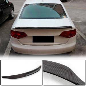 Audi A4 B8 Base Sedan Pre-facelift 2009-2012 Rear Trunk Spoiler Carbon Fiber