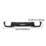 BMW 8 Series F93 M8 2009-2021 Rear Bumper Diffuser Dry Carbon Fiber