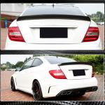 Mercedes Benz C Class W204 C250 C300 C63 AMG Sedan 2007-2015 Rear Trunk Spoiler Carbon Fiber