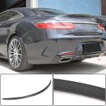 Mercedes Benz S Class W217 C217 S63 S65 AMG Coupe 2015-2020 Rear Trunk Spoiler Carbon Fiber