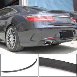Mercedes Benz S Class W217 C217 S63 S65 AMG Coupe 2015-2020 Rear Trunk Spoiler Carbon Fiber