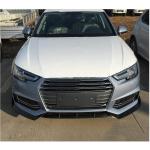 Audi S4 A4 Sline B9 Sedan 2017-2020 Front Bumper Lip Carbon Fiber