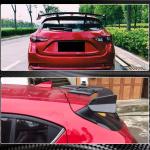 Mazda 3 / Axela Hatchback Low-Profile Rear Roof Spoiler Carbon Fiber/FRP 2014–2019