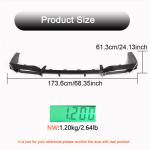 BMW X4 M F98 Sport Utility 19-23 Carbon Fiber Rear Bumper Diffuser Lip