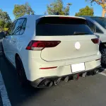 Volkswagen VW Golf 8 MK8 GTI 2021+ Rear Bumper Diffuser Carbon Fiber