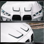 BMW G80 M3 G82 G83 M4 2021+ Engine Hood Air Vent Covers Dry Carbon Fiber