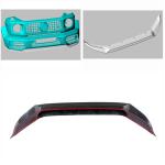 For Mercedes Benz G Class W463 G63 AMG Wagon 2019UP Carbon Fiber Front Bumper Lip Chin Spoiler