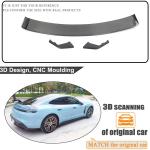 Real Carbon Fiber Trunk Spoiler Compatible with Porsche Taycan 2019-2024 Racing Rear Wing Spoiler GT Power
