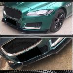 Jaguar XF X260 Sedan 2016-2020 Front Bumper Lip Carbon Fiber