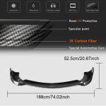 Mercedes Benz W222 S63 AMG Pre-facelift 2014-2017 Front Bumper Lip Carbon Fiber