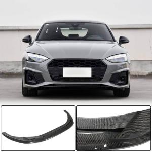 Audi S5 A5 Sline B9.5 2020UP Front Bumper Lip Carbon Fiber