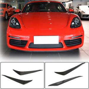 Porsche 718 (982) Boxster Cayman Front Bumper Vents Dry Carbon Fiber