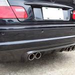 BMW 3 Series E46 M3 Coupe 2000-2006 Rear Bumper Diffuser Carbon Fiber