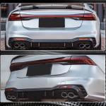 Audi S7 A7 Sline C8 Sportback 2019-2021 Carbon Fiber Rear Bumper Diffuser