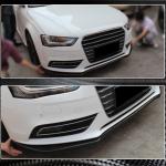 Audi A4 B8.5 Base Sedan Facelift 2013-2016 Front Bumper Lip Carbon Fiber