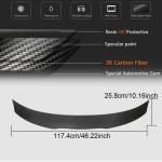 Audi A3 Sline S3 RS3 8V 8V.5 Sedan 2014-2020 Carbon Fiber Rear Trunk Spoiler