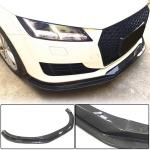 Audi TT MK3 8S Base 2015-2019 Front Bumper Lip Carbon Fiber