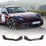 Porsche 911 992 2019+ Front Bumper Splitters Dry Carbon Fiber
