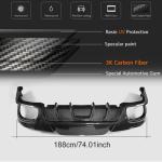 Porsche Panamera 970 Facelift 2014-2016 Rear Bumper Diffuser Carbon Fiber