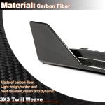 Rear Splitter for BMW 4 Series G82 M4 Coupe 2-Door 2021-2025 Dry Carbon Fiber Lower Bumper Lip Winglets Vents Cover Cupwings Flaps Spoiler Body Kit
