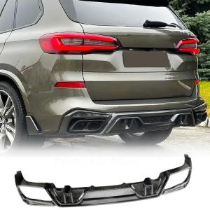 G05 Carbon Fiber Rear Diffuser for BMW X5 G05 M Sport 2019-2024 | Rear Bumper Lip Apron Lower Diffuser Splitters Canard Protector