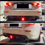 Infiniti Q50 2014-2017 Rear Bumper Splitters Carbon Fiber
