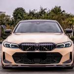 BMW 3 Series G20 G28 330i LCI M-SPORT 2023-2025 Front Bumper Lip Carbon Fiber
