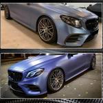 Mercedes Benz C238 A238 E300 Sport 2017-2019 Front Bumper Lip Carbon Fiber