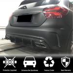 Mercedes Benz A Class W176 Sport A45 AMG 2013-2018 Rear Bumper Diffuser Carbon Fiber