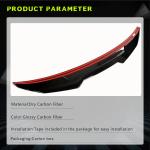 Audi A3 S line S3 8V Sedan 2013-2020 Rear Trunk Spoiler Dry Carbon Fiber