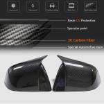 Tesla Model Y 2020+ Mirror Covers LHD Pair Add-on Dry Carbon Fiber