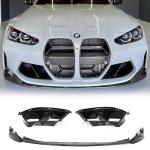 BMW G80 M3 G82 G83 M4 2021+ Front Bumper Lip Vents Carbon Fiber