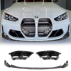 BMW G80 M3 G82 G83 M4 2021+ Front Bumper Lip Vents Carbon Fiber