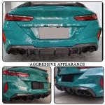 Carbon Fiber Rear Bumper Diffuser for BMW M8 F91 F92 2Door 2020-2025 | 8 Series Lower Spoiler Bumper Guard Body Kit Lightweight Exhaust Diffuser Cover Direct Fit Aerodynamic Exterior Upgrade