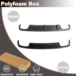 Matte Black Rear Diffuser Fits for Mercedes-Benz E-Class W211 E55 AMG Sedan 2002-2006 Fiberglass Rear Lower Bumper Lip Spoiler Body Kit Factory Outlet