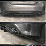 Mercedes Benz W176 Sport A45 Hatchback 2013-2018 Rear Bumper Splitters Carbon Fiber